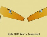 VESTEELITE vest coupe vent 2 en 1, manches amovibles
